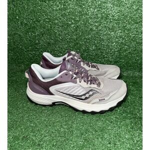 Saucony Excursion TR15 Women's Size 8.5 Grey Purple Running Shoes Trail Sneakers